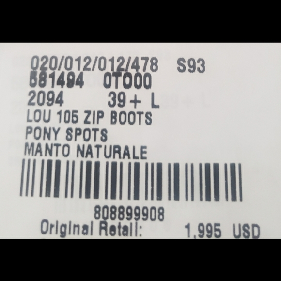 (YSL) Yves Saint Laurent 105 Lou Leopard Print  Zip Pony Spot Boot - Picture 10 of 10